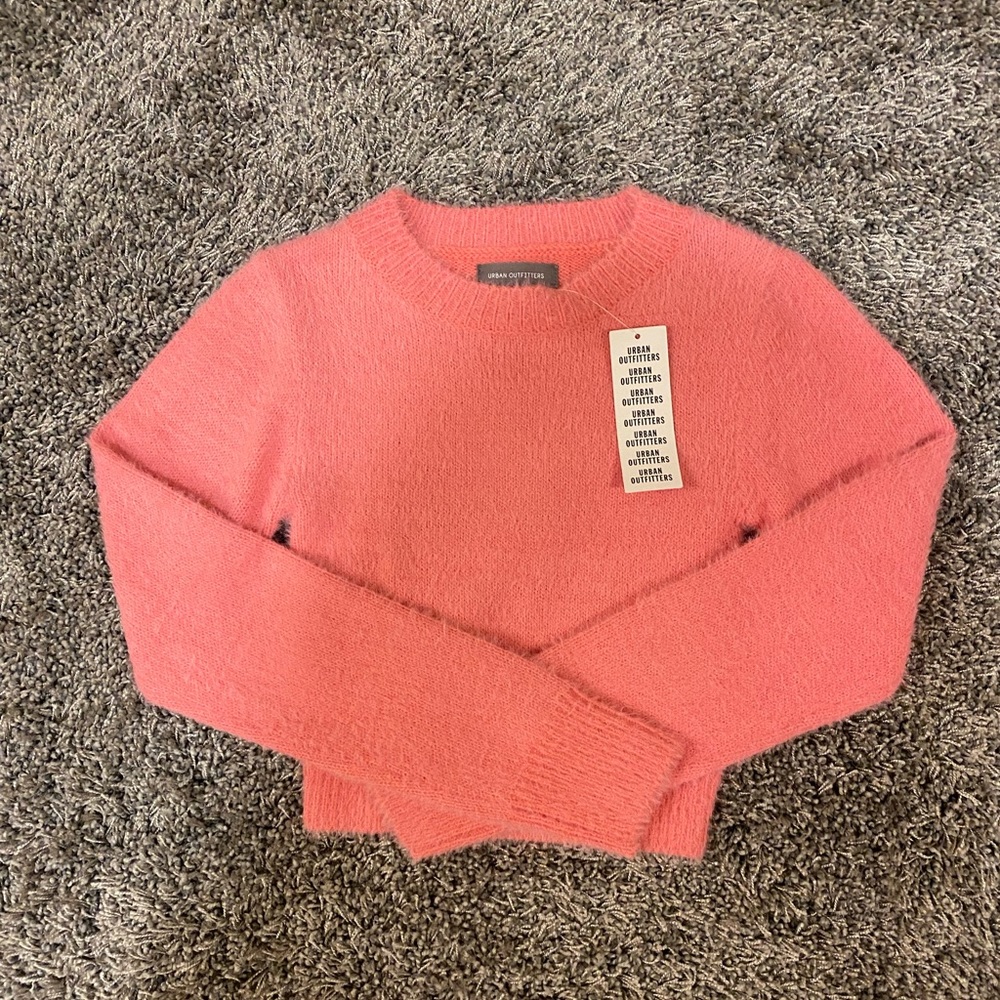 Urban Outfitters pink cropped sweater